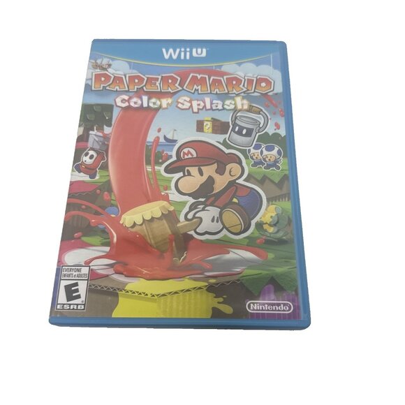 Paper Mario Color Splash (Nintendo Wii U, 2016) No Manual